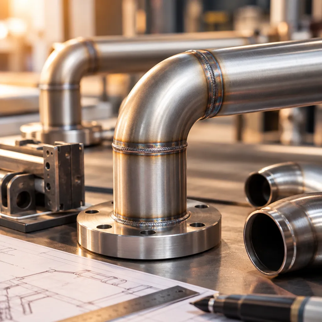 Préfabrication de tuyauteries industrielles en atelier